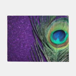 Paarse Peacock Deurmat