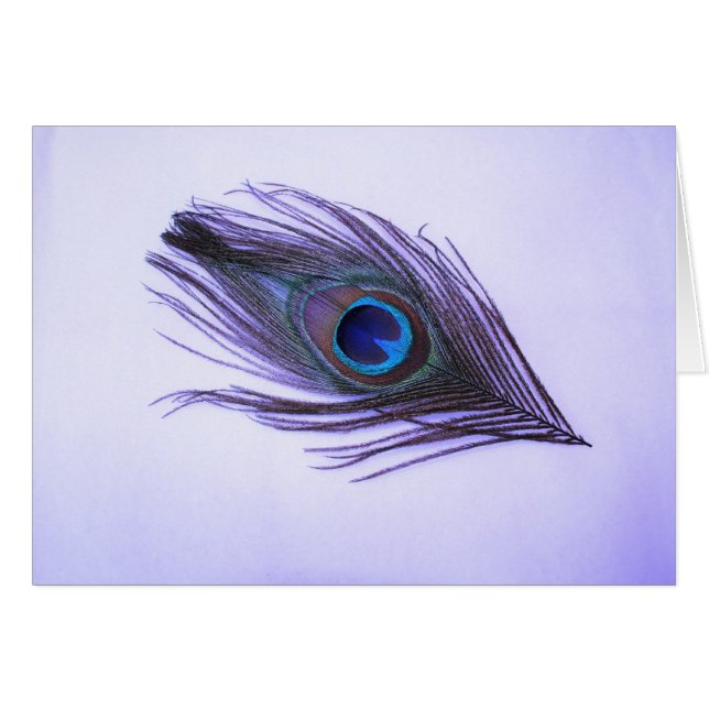 Paarse Peacock-doether (Voorkant Horizontaal)
