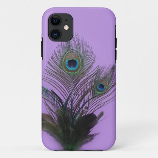 Paarse Peacock Feathers iPhone 5 Hoesje-Mate Case-Mate iPhone Case (Achterkant)