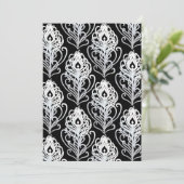 Paarse Peacock-feether-weddenschappen Kaart (Staand voorkant)