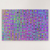 Paarse Peacock Legpuzzel (Horizontaal)