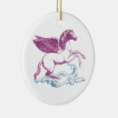 Paarse Pegasus Ornament (Rechts)