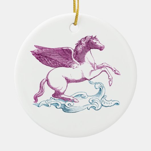 Paarse Pegasus Ornament (Voorkant)