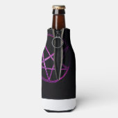 paarse pentagram-koelbox flesjeskoeler (Fles Achterkant)