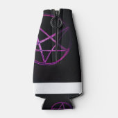 paarse pentagram-koelbox flesjeskoeler (Achterkant)