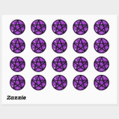 Paarse Pentakel Sticker (Vel)