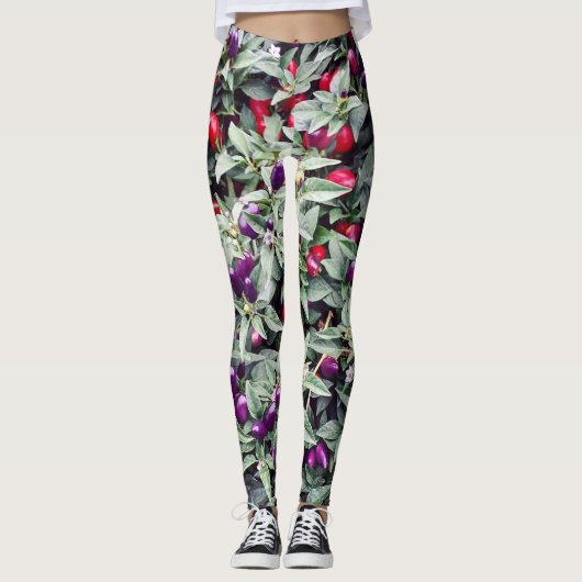 Paarse Peper Leggings (Voorkant)