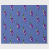 Paarse Peppers Art Cadeaupapier (Vlak)