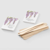 Paarse Periwinkle Wisteria Vine Wedding Handwaaier (Niet-gemonteerd)