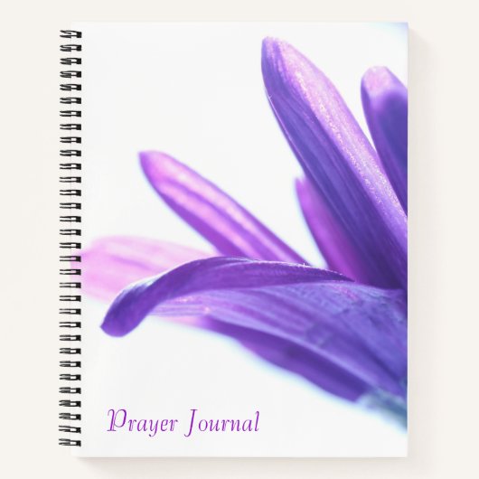 Paarse Petals Prayer Journal Notitieboek (Voorkant)