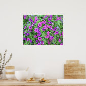 Paarse Petunias Print (Keuken)