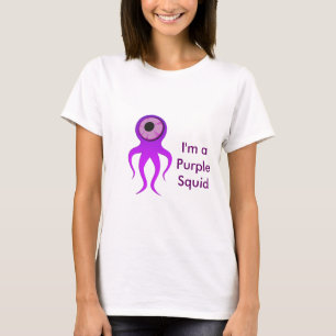Paarse pijlinktvis t-shirt