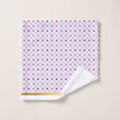 PAARSE PINK GEOMETRISCHE CIRCLS BATHROOM TOWEL SET BAD HANDDOEK (Wasdoekje)