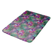 Paarse Pink Peacock Floral Badmat (Gekanteld)