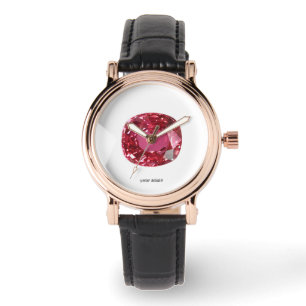 Paarse PInkish Horloge