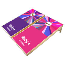 Paarse & Pinks Cornhole Set - Personaliseren