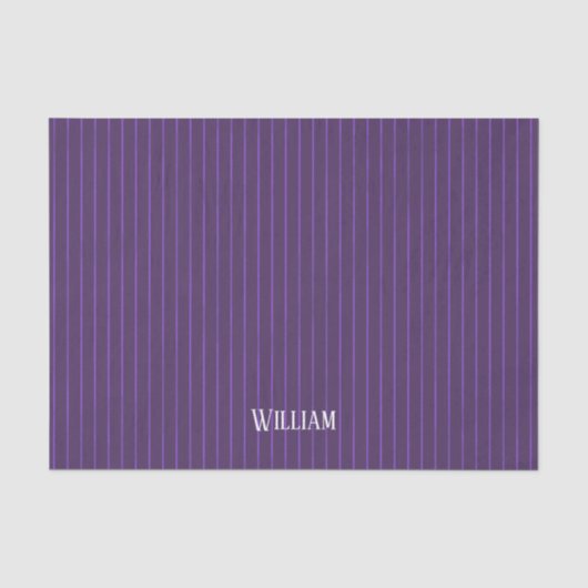 Paarse pinstripes tissuepapier (Voorkant)