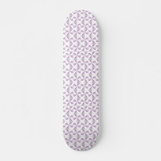 Paarse Pinwheels Skateboard (Voorkant)