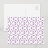 Paarse Pinwielwielen Briefkaart (Voorkant / Achterkant)
