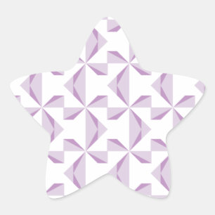 Paarse Pinwielwielen Ster Sticker