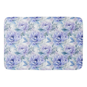 Paarse Pioen Bloemen Badkamer Badmat