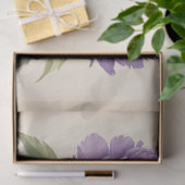 Paarse pioenen op perkament decoupage tissuepapier (Geschenk)