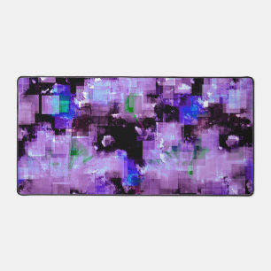 Paarse Pixelated Desk Mat