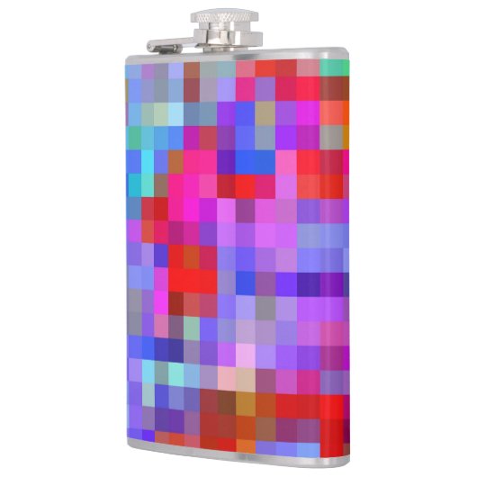 Paarse Pixelkolf Heupfles (Links)