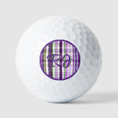 Paarse Plaid - Geïnspireerd op de Paarse Lila bloe Golfballen (Voorkant)