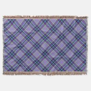 Paarse Plaid Tartan 1 diagonaal Deken