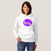 Paarse Planet Vrouwen Hoodie (Voorkant volledig)