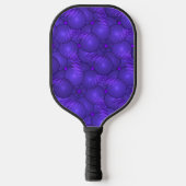 Paarse planeten en bliksem, op maat pickleball paddle (Voorkant)