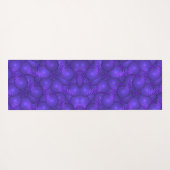 Paarse planeten, modern fractale patroon yogamat (Achterkant (horizontaal))