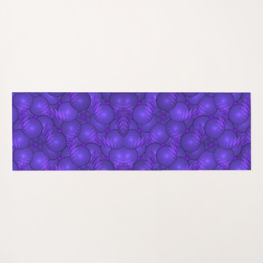 Paarse planeten, modern fractale patroon yogamat (Achterkant (horizontaal))