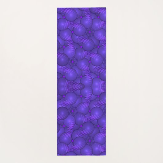 Paarse planeten, modern fractale patroon yogamat (Achterkant)