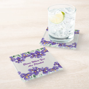 Paarse Planted & Bloom Onderzetter