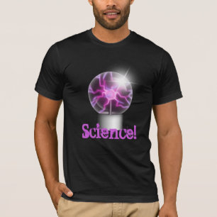 Paarse plasmabedekking, speciaal aangepast T-shirt
