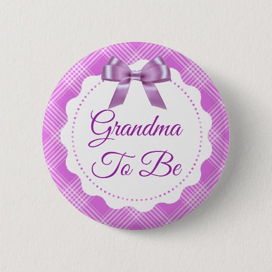Paarse Play en Bow Grandma om Button te worden (Voorkant)