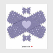 Paarse pleister sticker (Vel)