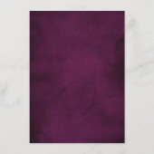 Paarse plum Blush roze roze Geometrische bruiloft  Menu (Achterkant)