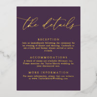 Paarse Plum Gold Foil Minimalistische Behuizing Ka