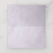 Paarse Plum Silver Floral Blooms Geometric Wedding (Binnenkant ongevouwen)