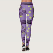Paarse Plum Yoga Pants Leggings (Achterkant)