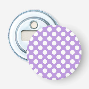 Paarse poka Dots, Polka Dot Pattern, Stippen, gedo Button Flesopener