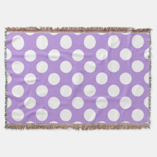 Paarse poka Dots, Polka Dot Pattern, Stippen, gedo Deken