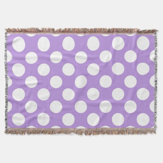 Paarse poka Dots, Polka Dot Pattern, Stippen, gedo Deken (Voorkant)