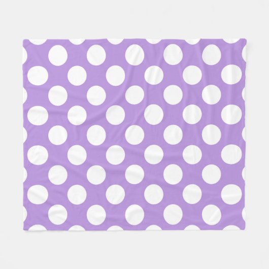 Paarse poka Dots, Polka Dot Pattern, Stippen, gedo Fleece Deken (Voorkant (Horizontaal))