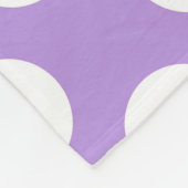 Paarse poka Dots, Polka Dot Pattern, Stippen, gedo Fleece Deken (Hoek)