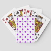 Paarse poka Dots, Polka Dot Pattern, Stippen, gedo Pokerkaarten (Achterkant)
