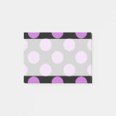 Paarse poka Dots, Polka Dot Pattern, Stippen, gedo Post-it® Notes (Voorkant)